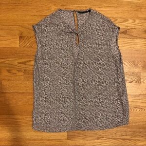 Zara Cap Sleeve Flower Top